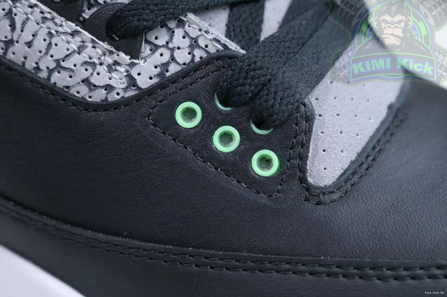 Glow Jordan 3 Green Kimikick Air 0820